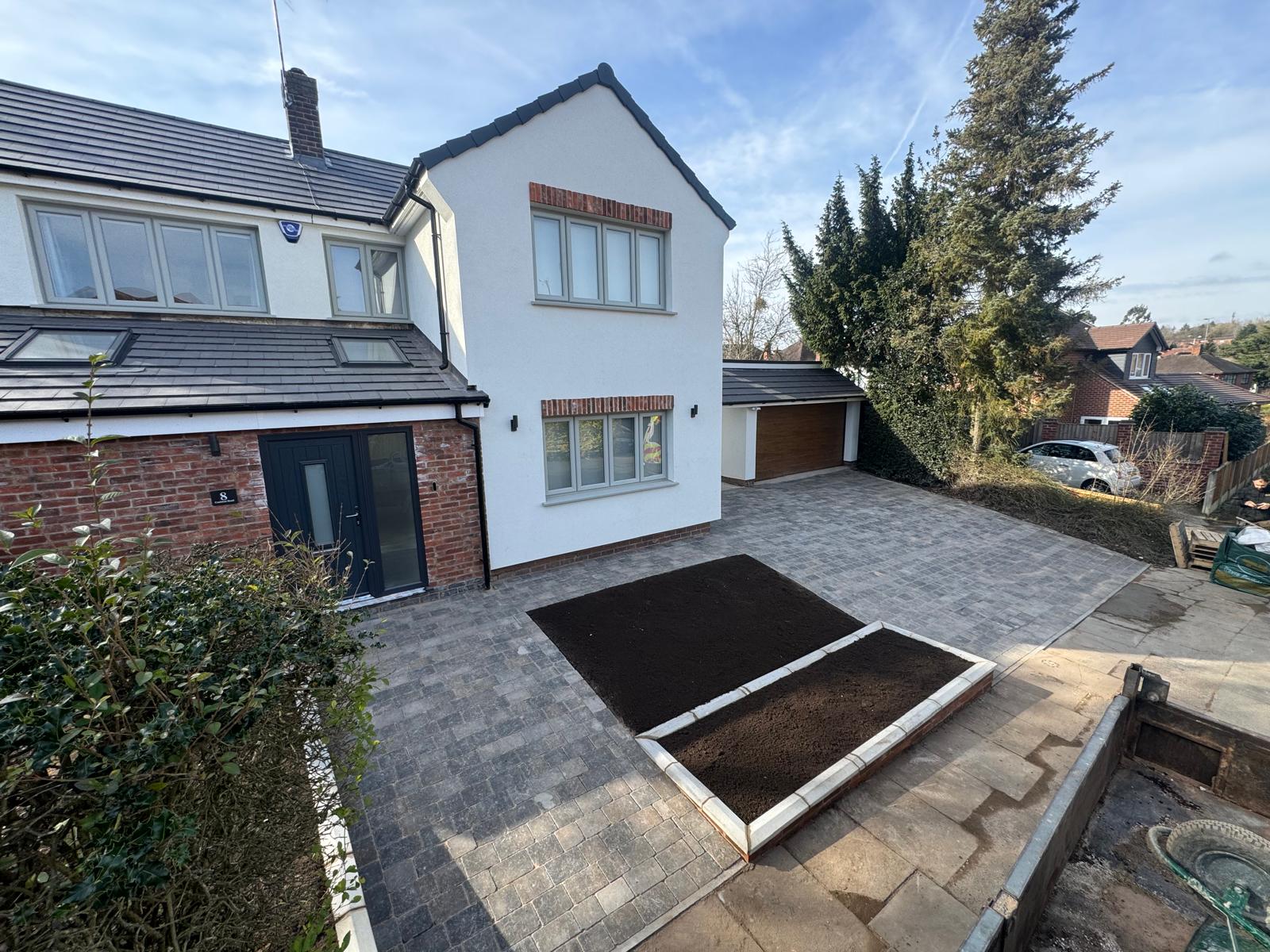 Landscaping work completed by Redwood Drives and Landscaping