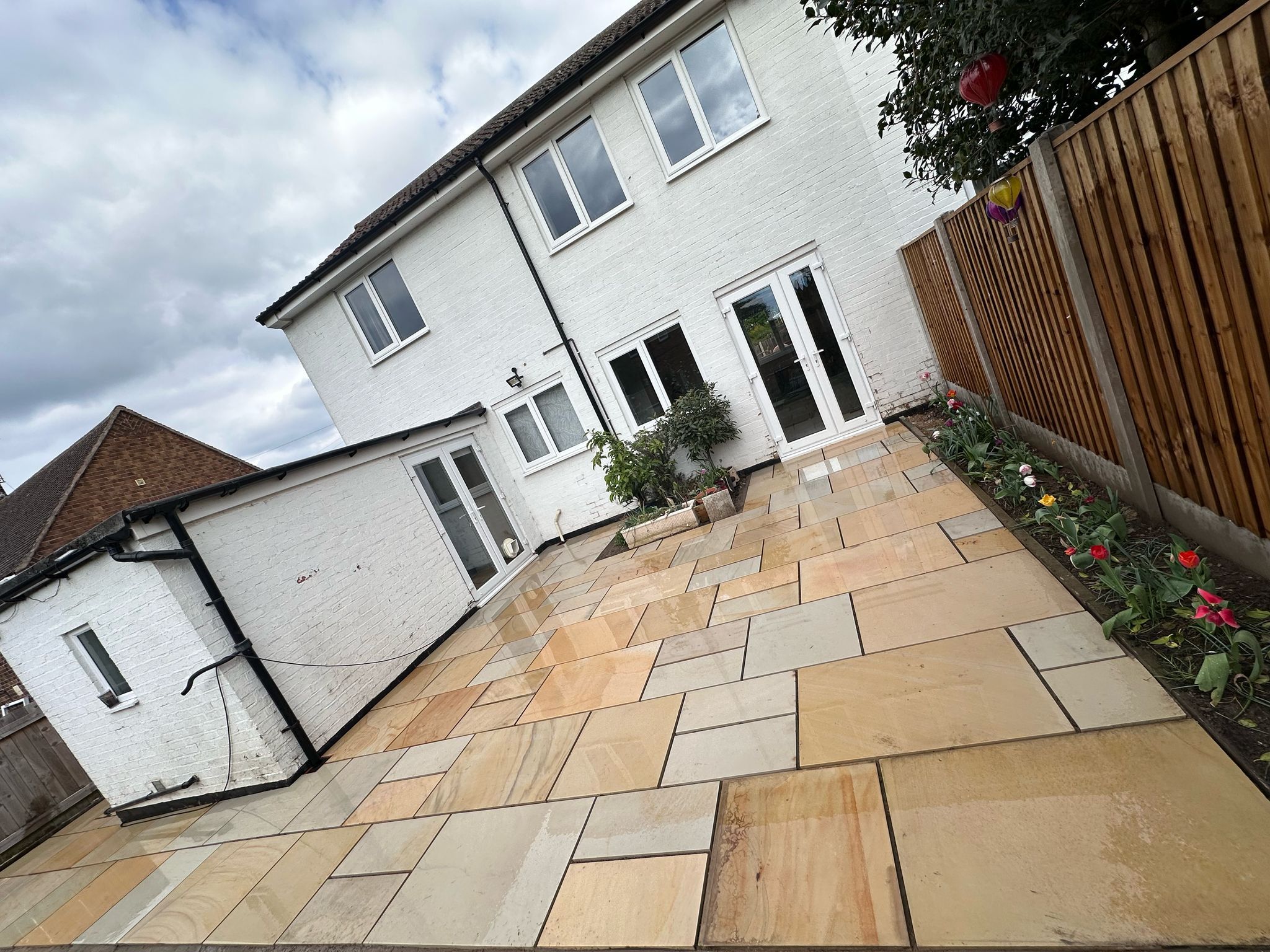 patios completed in Ashbourne by Redwood Drives and Landscaping