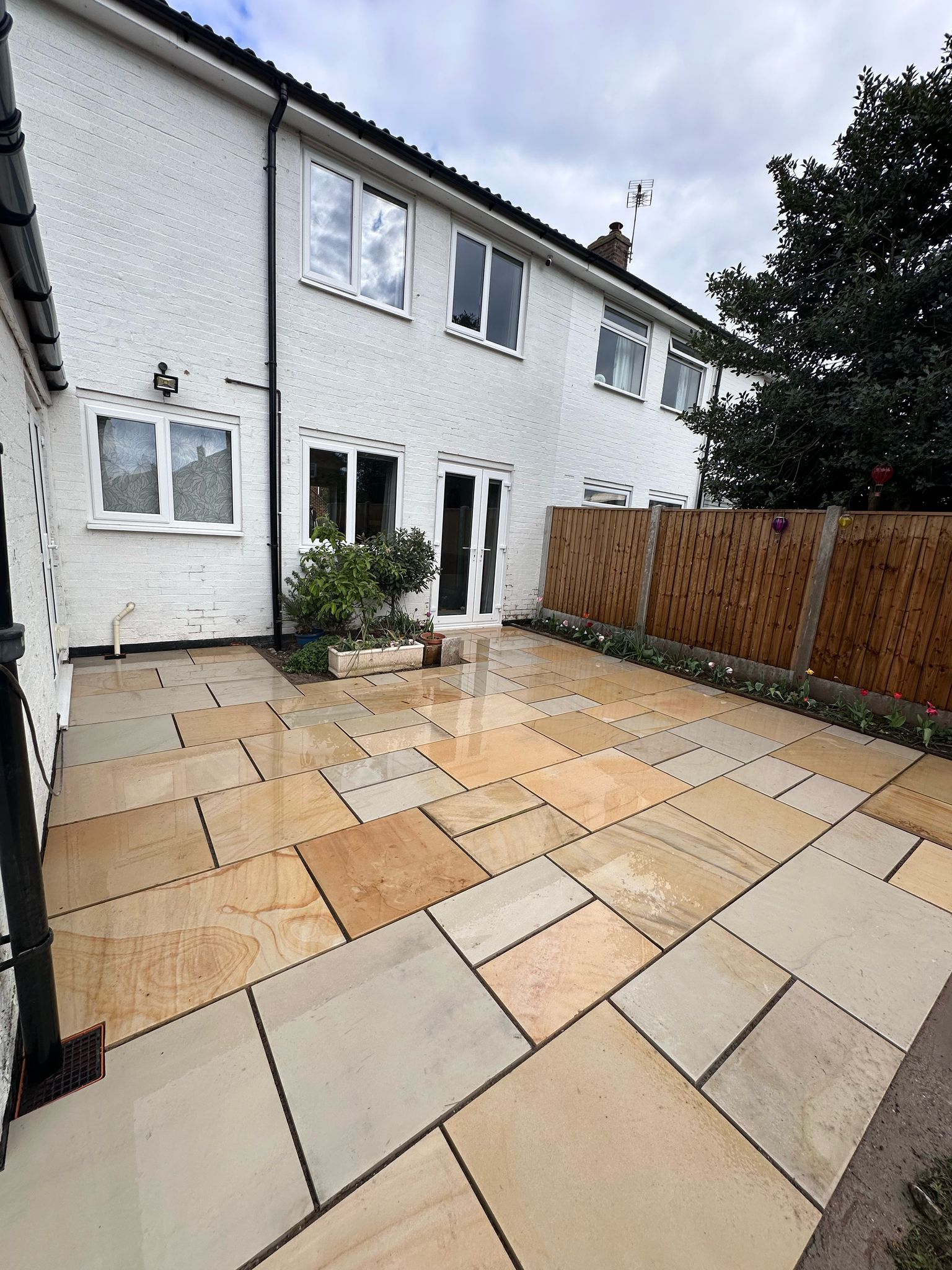 Patios work completed by Redwood Drives and Landscaping